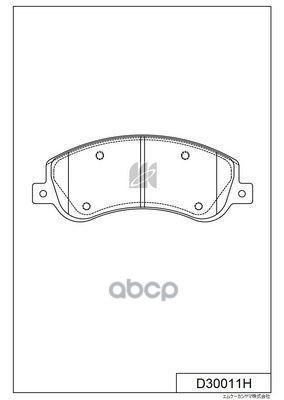 Колодки Тормозные Дисковые D30011h Kashiyama арт. D30011H