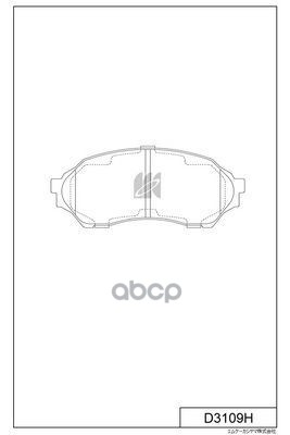 Колодки Тормозные Дисковые Пер. Mazda 323 1.3,1.5,2.0 98- D3109h Kashiyama арт. D3109H