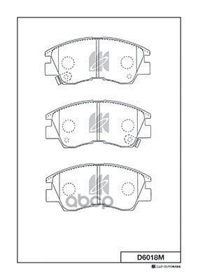 Колодки Тормозные Дисковые Пер. Mitsubishi Pajero I,Montero,L200,L300 86-96 D6018m Kashiyama арт. D6018M