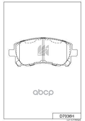 Колодки Торм. Дисковые Пер. Subaru Impreza, Legacy, Forester 98- D7036h Kashiyama арт. D7036H