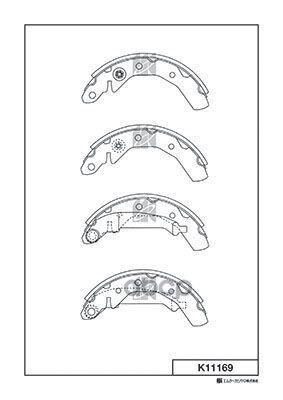 Колодки Тормозные Барабанные Daewoo Matiz K11169 Kashiyama арт. K11169