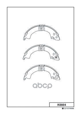 Колодки Тормозные Барабанные Mitsubishi Kashiyama арт. k6664