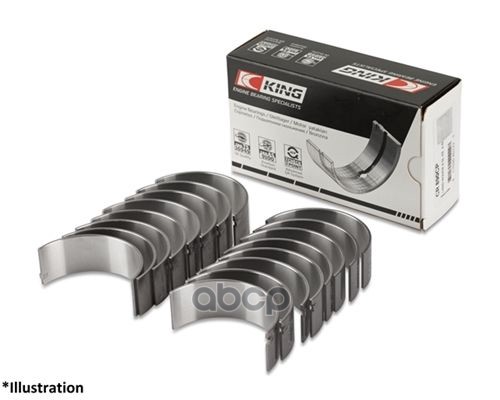 Вкладыши Двигателя Шатунные Dodge Dakota/Durango. Jeep Grand Cherokee 4.7I V8 00> 0.25 (8) King арт. CR8030SI 0.25