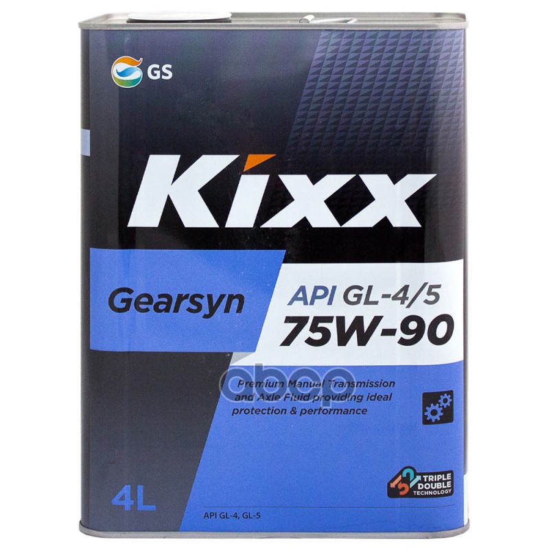 Масло трансмиссионное Kixx Gearsyn GL-4/5 75W90 синтетическое 4 л L296344TE1 Kixx арт. L296344TE1