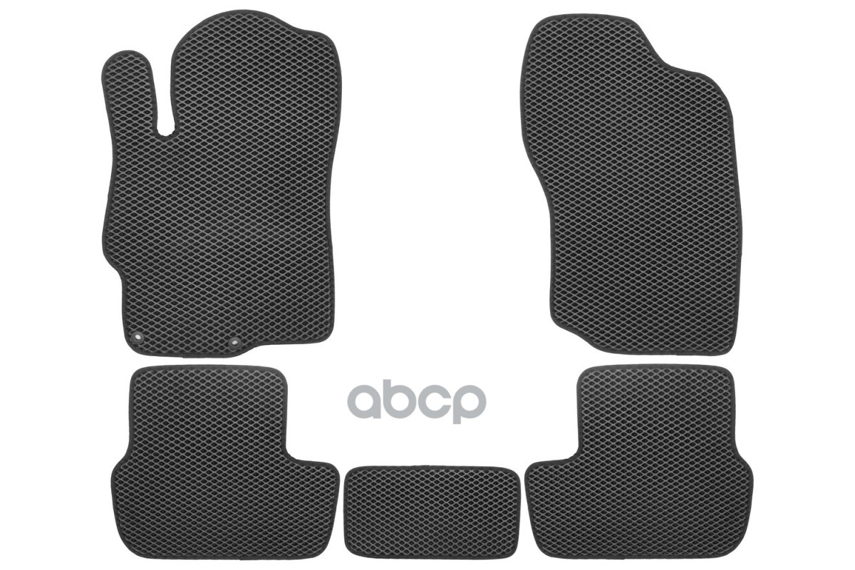 Коврики в салон EVA для MITSUBISHI Lancer (X, Xr, Xr2) 2007-2017 (черная окантовка), 5шт. / Митсубиси Лансер Klever арт. EVA....