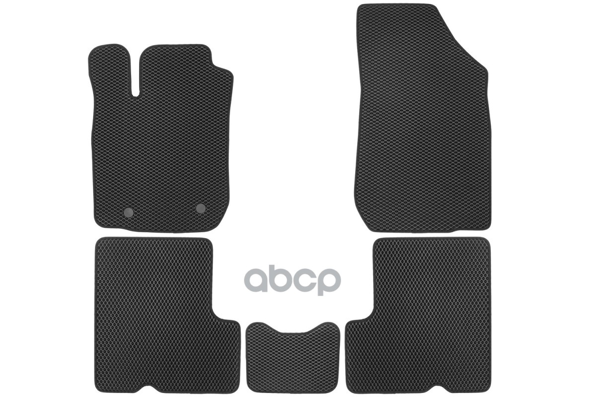 Коврики В Салон Eva Подходят Для Renault Logan (I, Ir) 2004-2015, Sandero (I) 2009-2014, Lada Largus (I, Ir) 2002-2020(Черная...