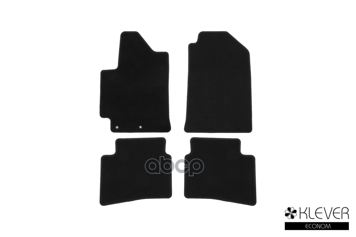 Коврики в салон Klever Econom KIA RIO, 2017-2020, 2020-, сед., 4 шт. (текстиль) / Киа Рио Klever арт. KLEVER01255501200k