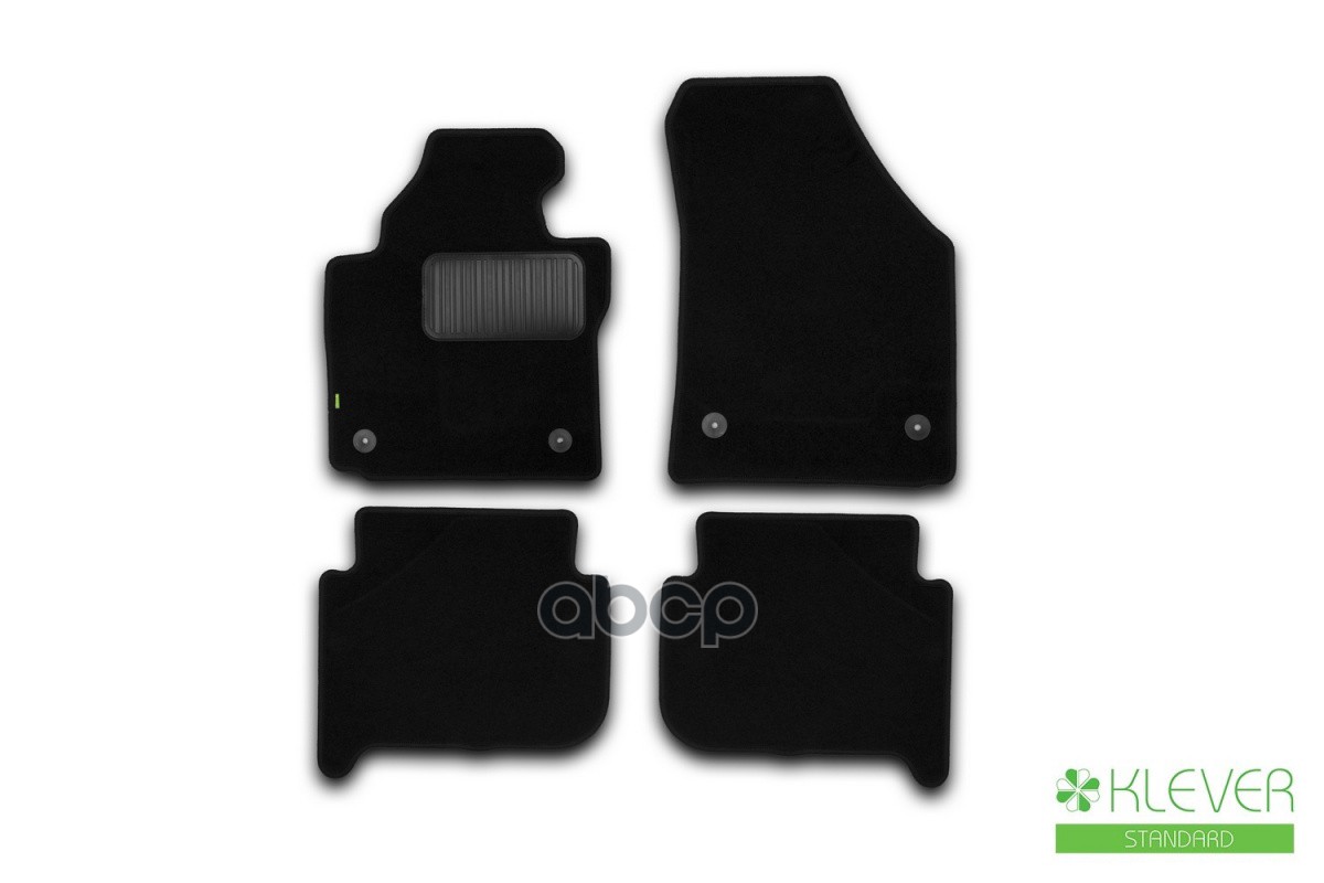 Коврики В Салон Klever Standard Volkswagen Touran Акпп 2006-2010, 2010-2015, Мв., 4 Шт. (Текстиль) / Фольксваген Туран Klever...