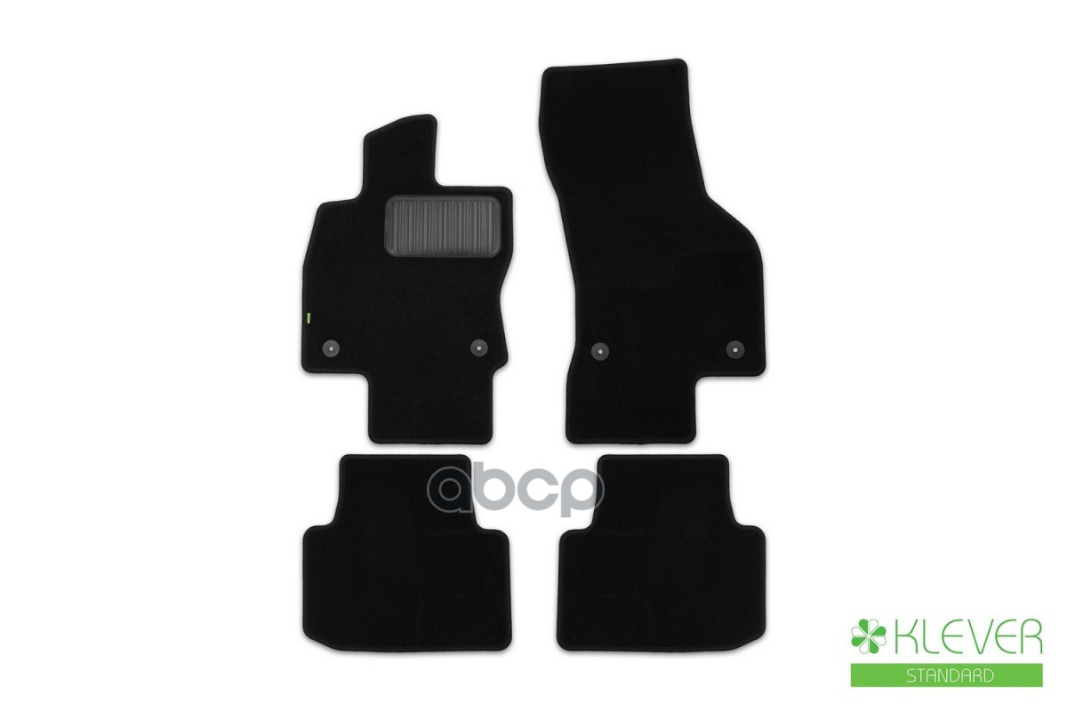 Коврики в салон Klever Standard VOLKSWAGEN Passat B8, 2014-2020, 2019-, сед., ун., 4 шт. (текстиль) / Фольксваген Пассат Klev...