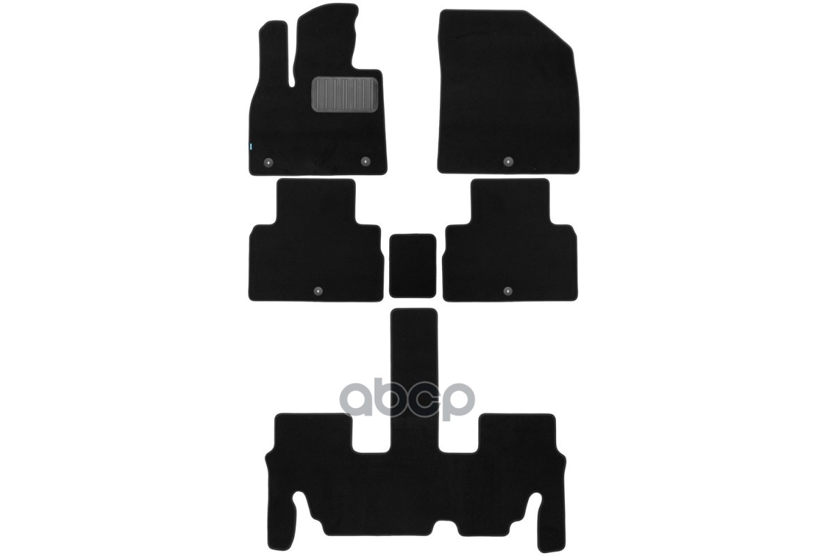 Коврики в салон Klever Premium HYUNDAI Palisade 2020-, кросс., 8мест, 6 шт. (текстиль) / Хендай Палисад Klever арт. KLEVER030...