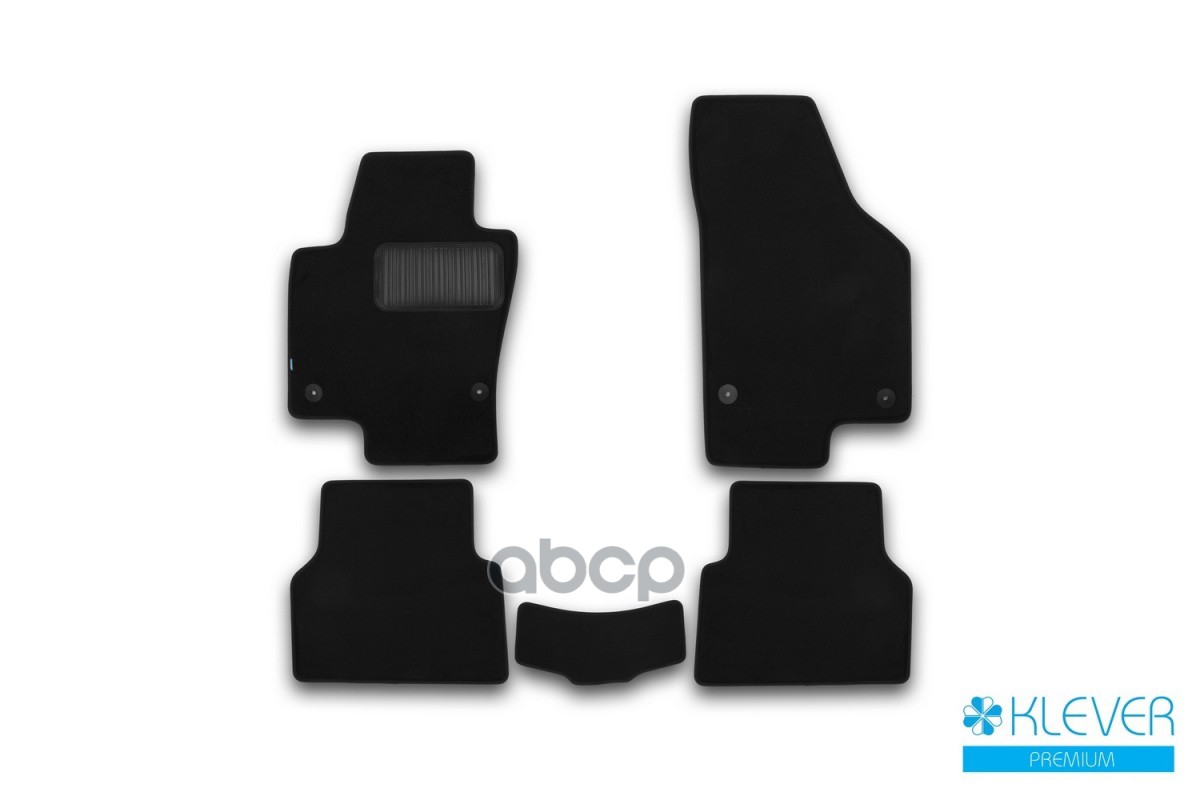 Коврики В Салон Klever Premium Volkswagen Tiguan, 2007-2011, 2011-2016, Кросс., 5 Шт. (Текстиль) / Фольксваген Тигуан Klever ...