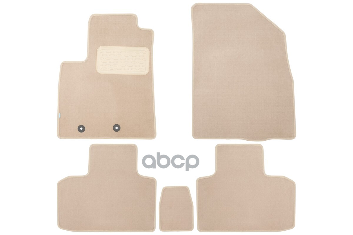 Коврики В Салон Klever Premium Dong Feng Shine Max 2022- Сед., 5Шт. (Текстиль, Бежевые) / Донг Фенг Шайн Макс / Донгфенг Шайн...