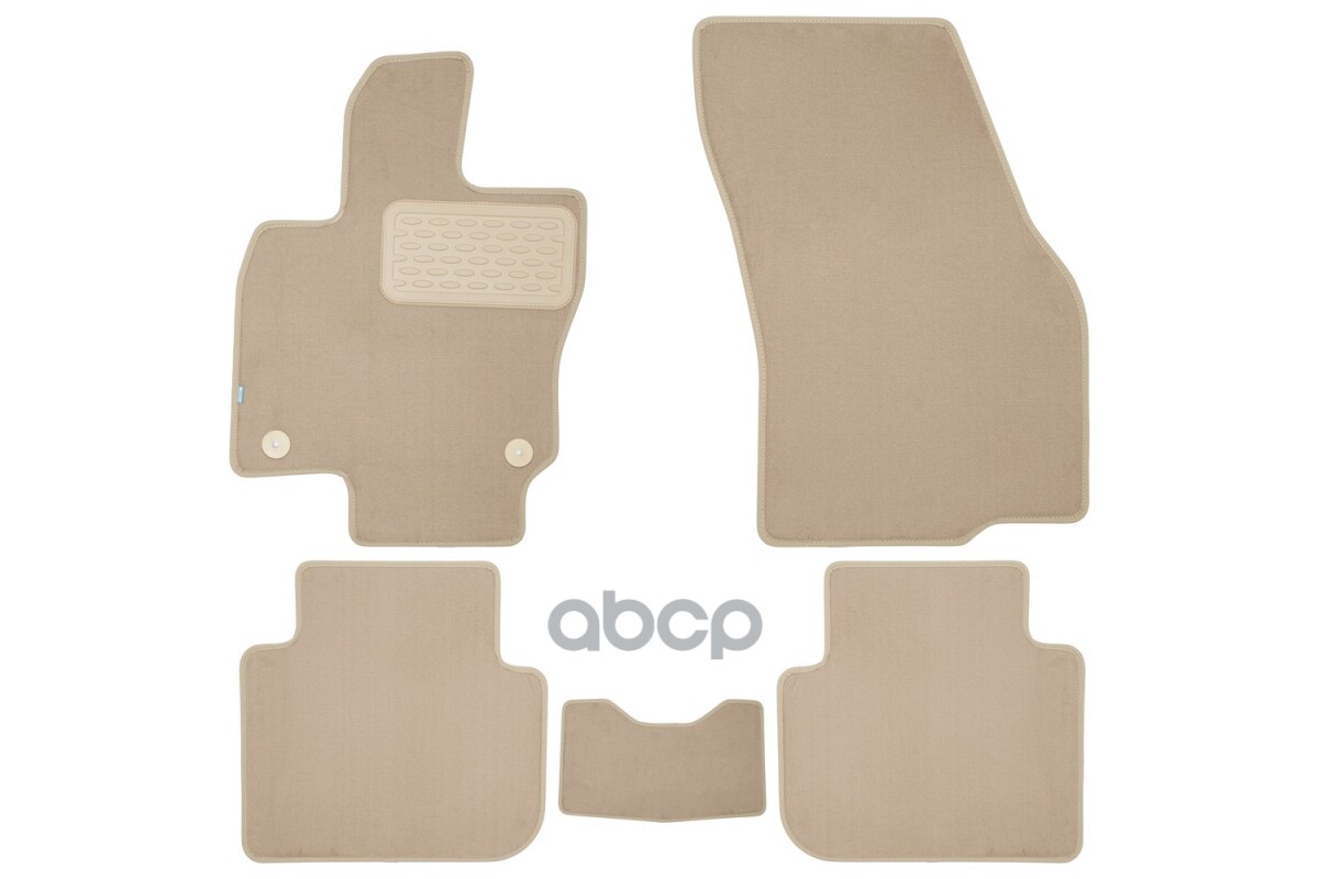 Коврики В Салон Klever Premium Jetta Vs7 2023- (I Рестайлинг, I Рестайлинг 2) Кросс, 5Шт. (Текстиль, Бежевые) / Джетта Вс7 Kl...