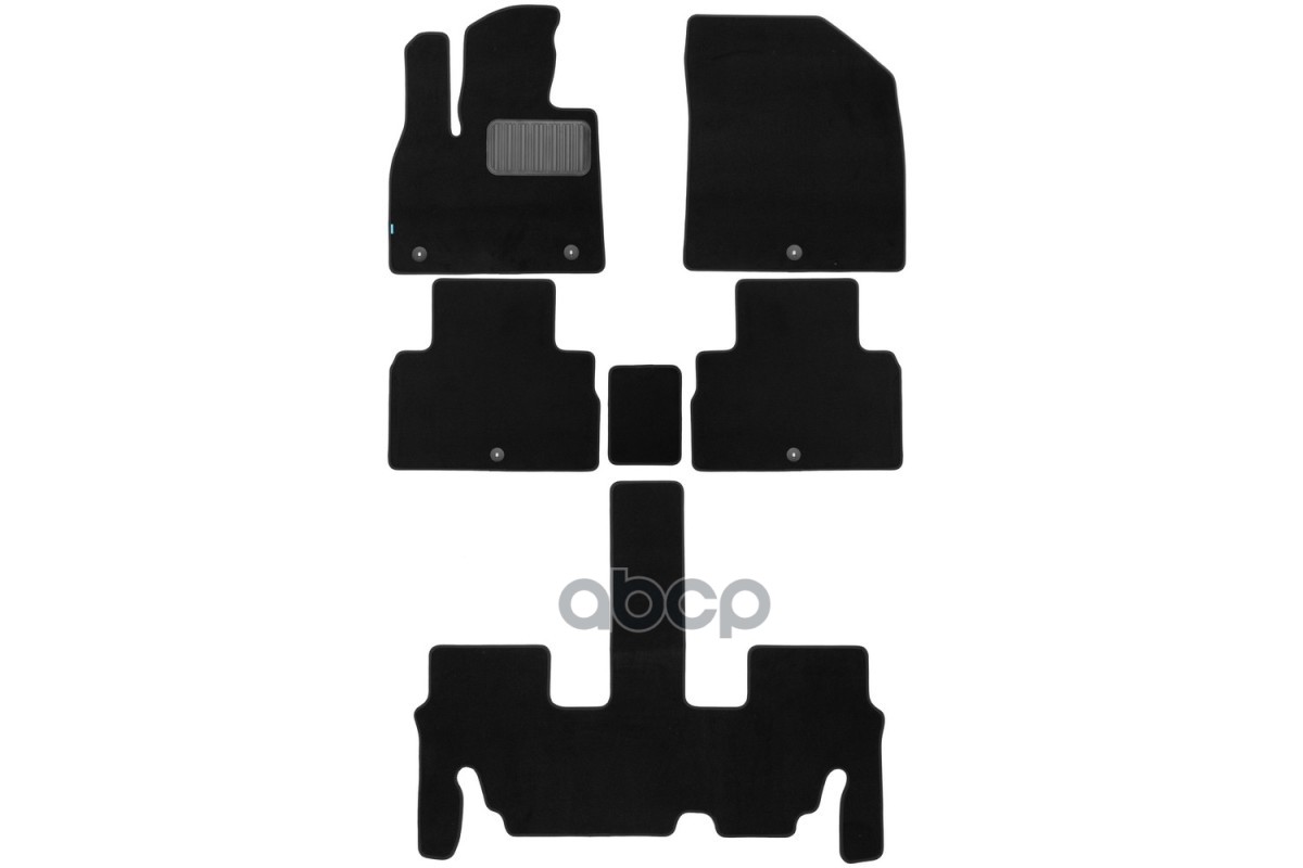 Коврики В Салон Klever Premium Hyundai Palisade 2020-, Кросс., 8Мест, 6 Шт. (Текстиль) / Хендай Палисад Klever арт. KLEVER050...