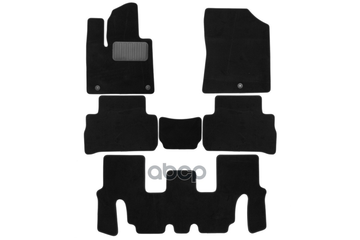 Коврики В Салон Klever Premium Hyundai Santa Fe 2021-, Кросс., 7Мест, 6 Шт. (Текстиль) / Хендай Санта Фе Klever арт. KLEVER05...