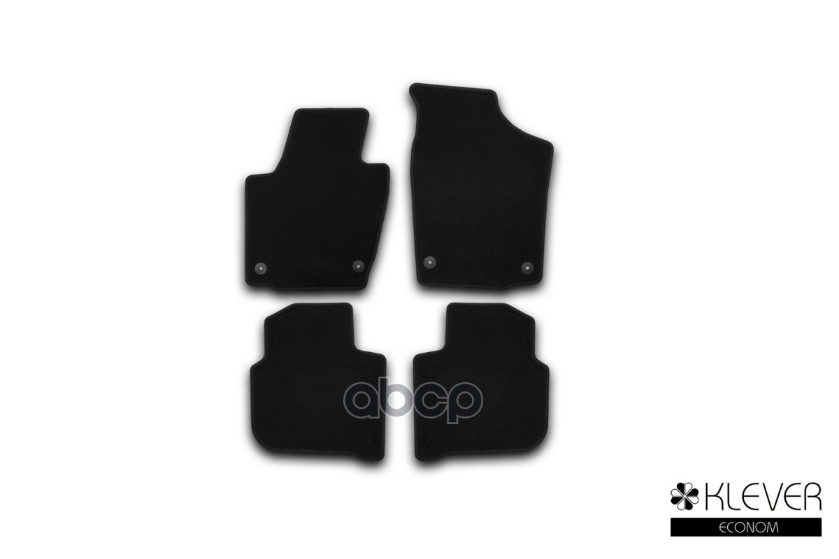 Коврики в салон Klever Econom SKODA Rapid 2012-2017, 2017-2020, сед., 4 шт.(текстиль) / Шкода Рапид Klever арт. KVR01451701200k