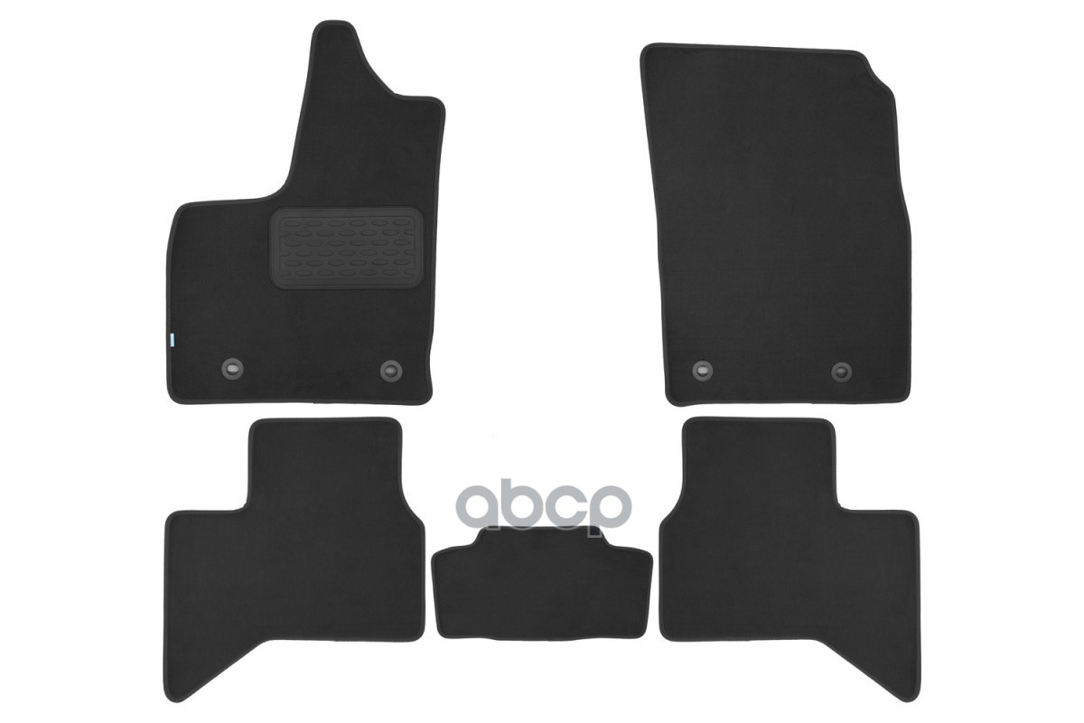 Коврики в салон Klever Premium TOYOTA Land Cruiser 300, 2021-, кросс., 5 шт. (текстиль) / Тойота Ленд крузер Klever арт. KVR0...