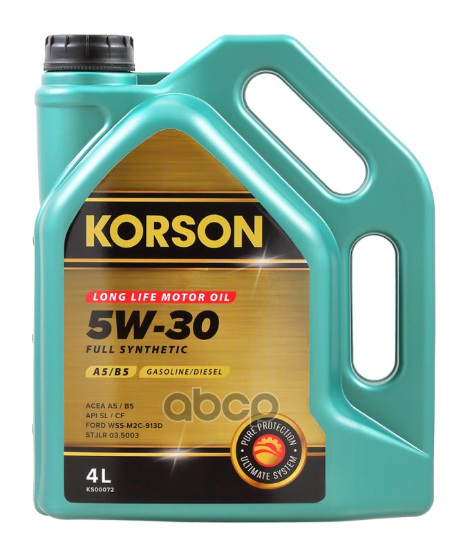 Korson 5W-30 FULL SYNTHETIC A5/B5 4л (синт. мотор. масло.)