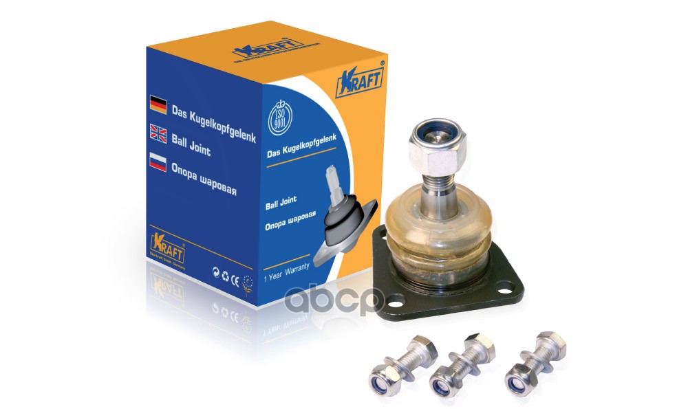 Шаровая опора верхняя ВАЗ 2101-2107 усиленная (с метизами) KRAFT KT053211 Kraft арт. KT053211