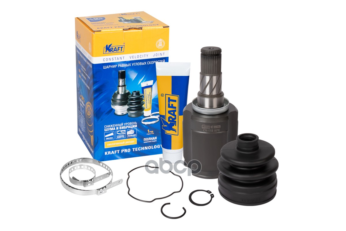 ШРУС внутренний левый Nissan X-Trail II, Qashqai (07-15) OBERKRAFT KRAFT KT059228 Kraft арт. KT059228