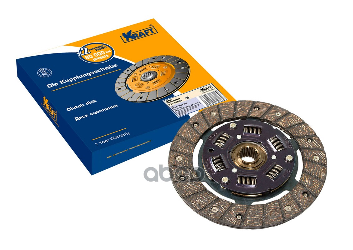 Диск сцепления ВАЗ 2108-09-099-2115 KRAFT KT098557 Kraft арт. KT098557