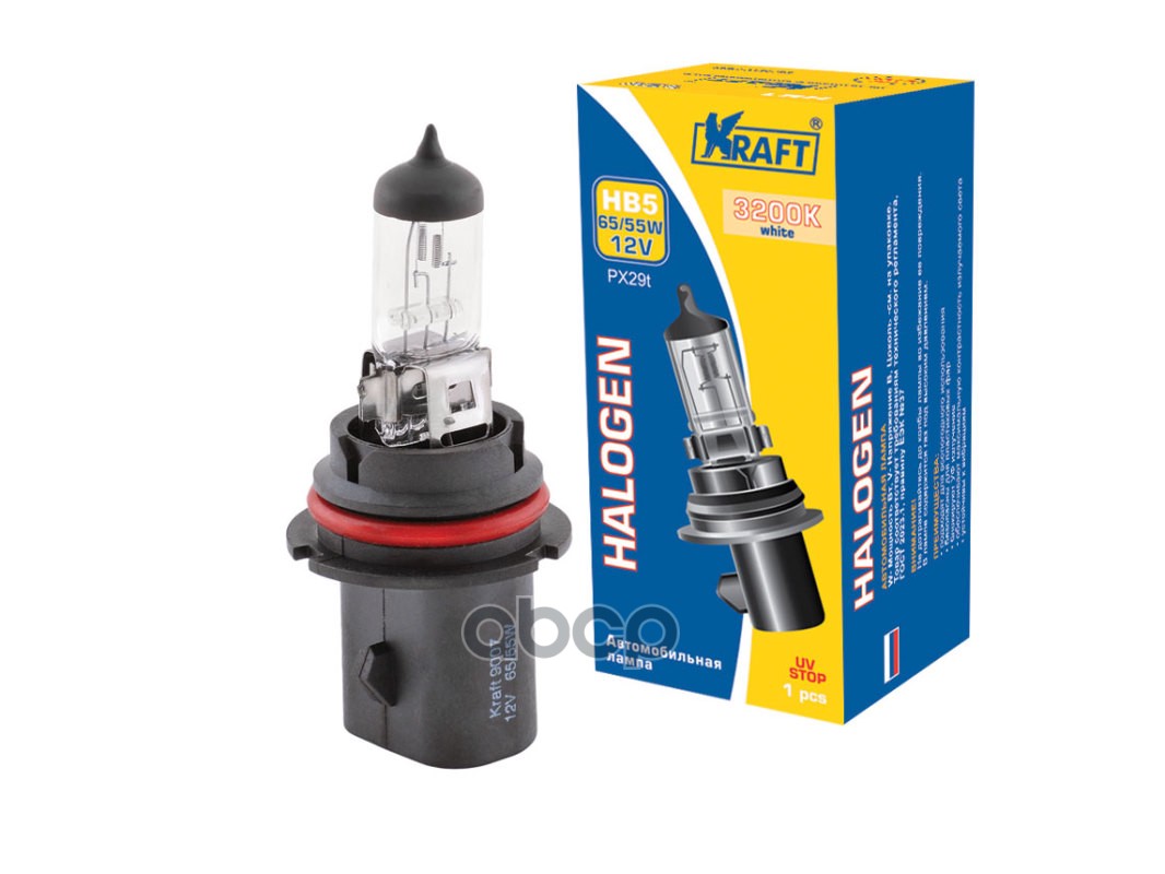 Лампа 12V Hb5 65/55W Px29t Kraft 1 Шт. Картон Kt700026 Kraft арт. KT700026