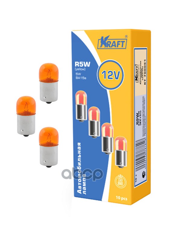 Лампа Накаливания Ry5w 12V5w (Ba15s) Yellow Kraft арт. KT700050