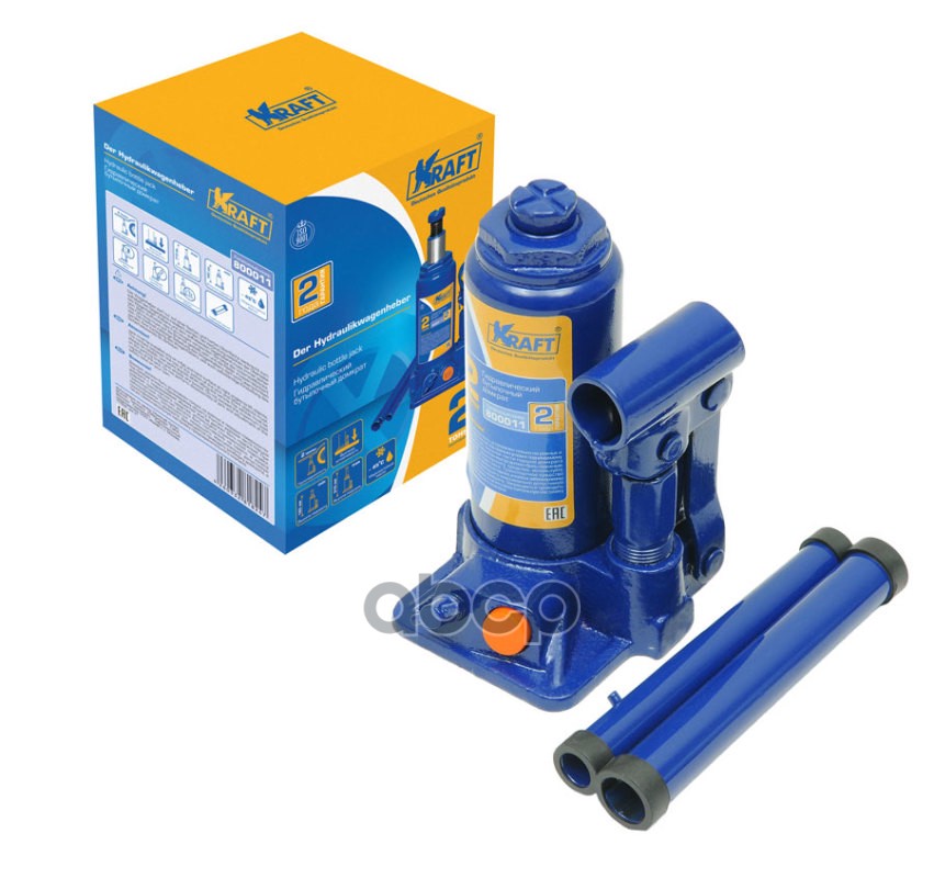 Домкрат Бутылочный 2 Т. Kraft Kt 800011 Kraft Kt 800011 Kraft арт. KT 800011