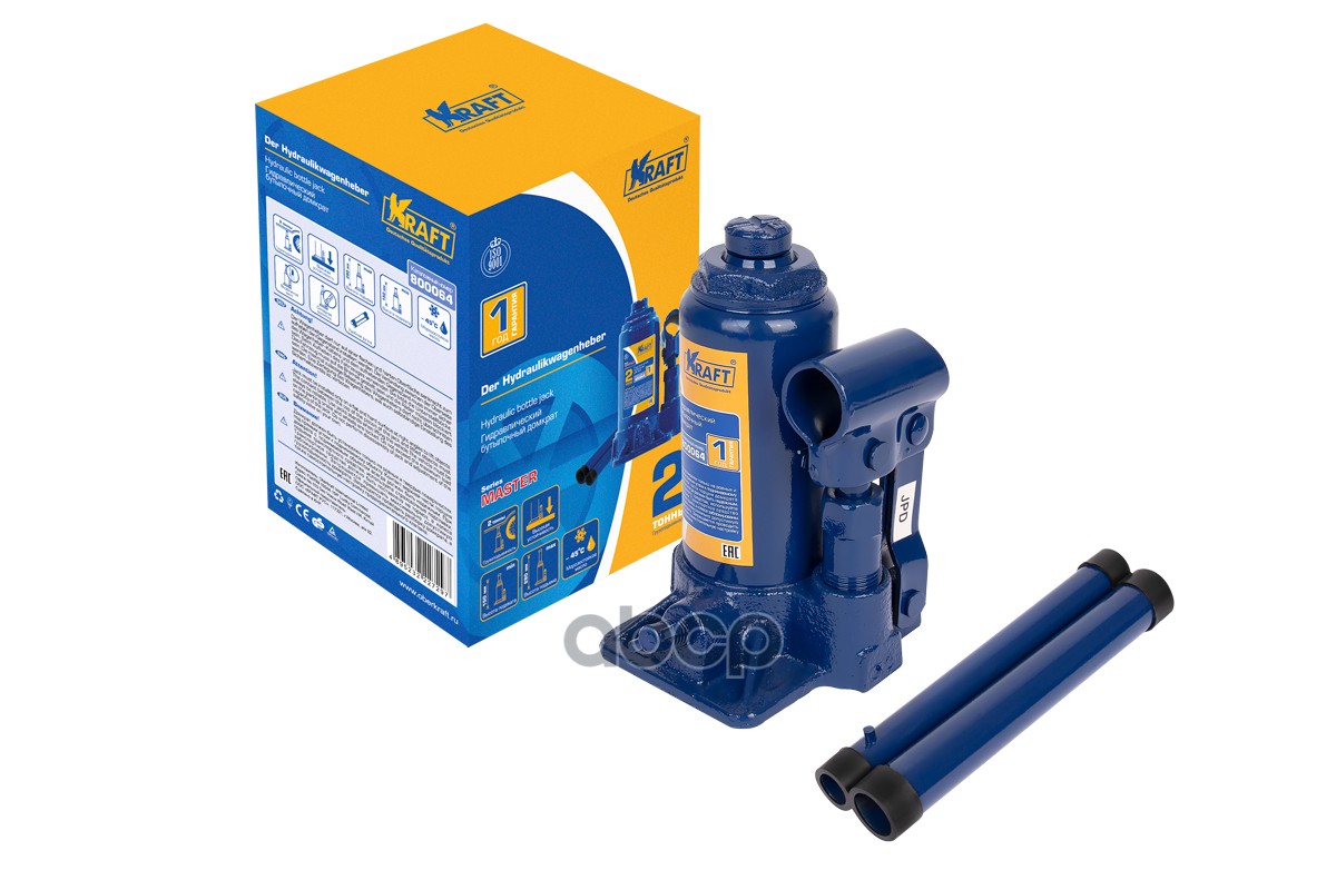 Домкрат Бутылочный 2 Т. Master Kraft Kt 800064 Kraft арт. KT 800064