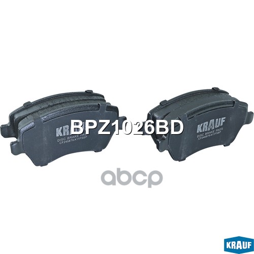 Колодки тормозные дисковые Krauf арт. BPZ1026BD