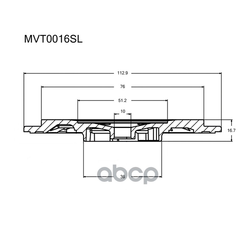 Задняя Пластина Турбокомпрессора Krauf арт. MVT0016SL
