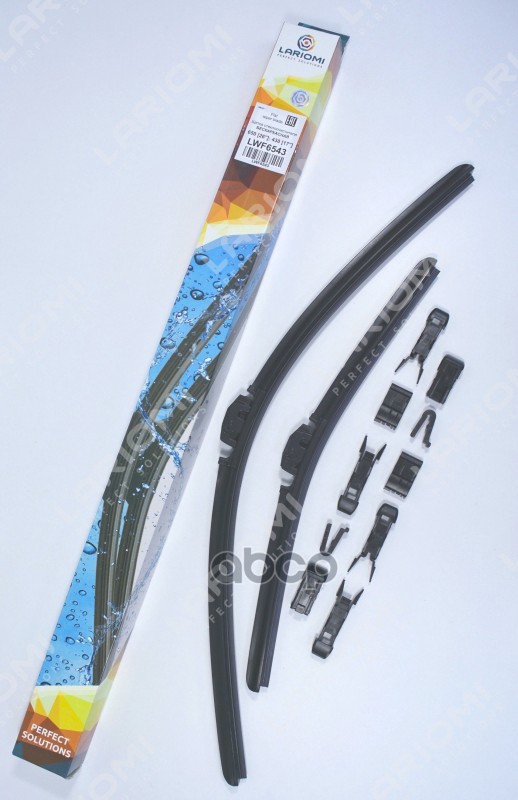 ЩЕТКИ СТЕКЛООЧИСТИТЕЛЯ БЕСКАРКАСНЫЕ К-Т 650430 ММ LARIOMI арт. LWF6543