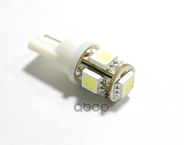 LEDO Лампа светодиодная W5W 5SMD белая 12V LEDO арт. 12966s5n1
