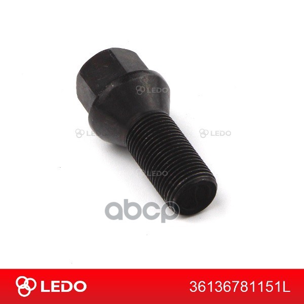 LEDO Болт колеса на BMW. MINI черный M14x1.25 ключ 17. 36136781151 LEDO арт. 36136781151l