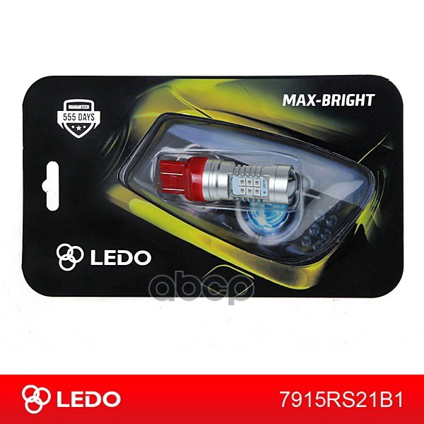 Лампа Светодиодная W21/5W Max-Bright 21Smd 12V Кр. LEDO арт. 7915rs21b1
