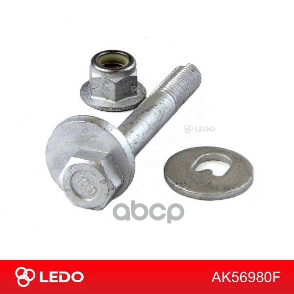 LEDO Болт развальный задних колес с гайкой и шайбой на Ford / Mazda / Volvo 1456980 LEDO арт. ak56980f