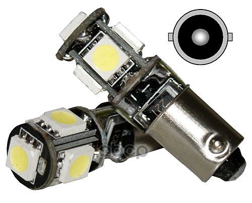 Ledo Лампа Светодиодная T4w 12V 5Smd Белая С Обманкой LEDO арт. ba9so5smdw