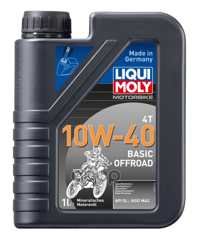 Масло моторное Motorbike 4T 10W-40 Basic Offroad (минеральное) (1 л.) LIQUI MOLY арт. 3059
