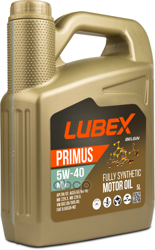 LUBEX Масло Моторное Primus Mv 5W-40  5L