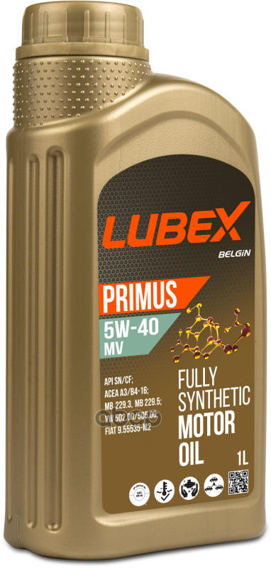 LUBEX Масло Моторное Primus Mv 5W-40  1L