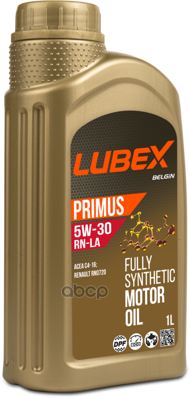 LUBEX Масло Моторное Primus Rn-La 5W-30  1L