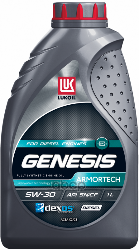 LUKOIL Масло моторное синтетическое LUKOIL GENESIS ARMORTECH DIESEL 5W-30 SN/CF /C2/C3 1л