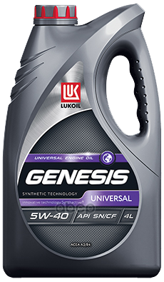 LUKOIL Масло моторное LUKOIL GENESIS UNIVERSAL 5W-40 4Л 3148631