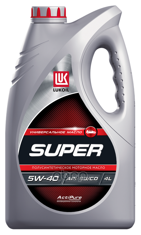 LUKOIL Масло моторное полусинтетическое LUKOIL SUPER 5W-40 SG/CD 4Л 3471800