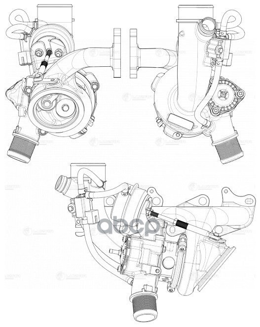 Турбокомпрессор для а/м Opel Astra J (09-)/Mokka (12-) 1.4T (тип GT1446MZGL) (LAT 0501) LUZAR арт. LAT0501