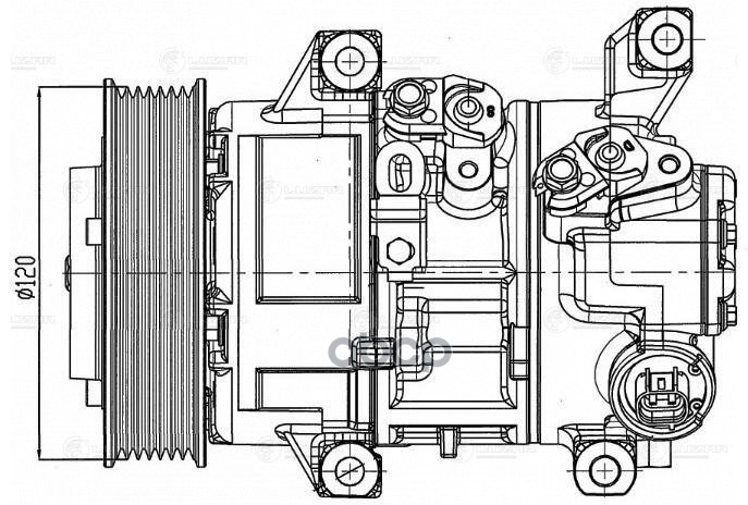 Компрессор кондиц. для а/м Toyota RAV 4 (06-) 2.0i [1AZFE] (LCAC 1920) LUZAR арт. LCAC1920