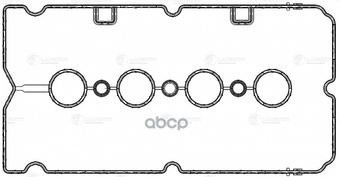 Прокладка клапанной крышки для а/м Chevrolet Cruze (08-)/Opel Astra H (04-) 1.6i/1.8i (LES 20503) LUZAR арт. les-20503