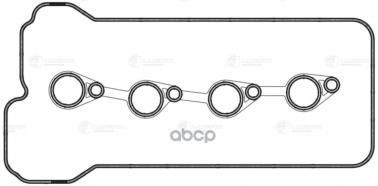 Прокладка клапанной крышки для а/м Hyundai Solaris (10-)/KIa Rio III (11-) 1.4i/1.6i (LES 20801) LUZAR арт. LES20801