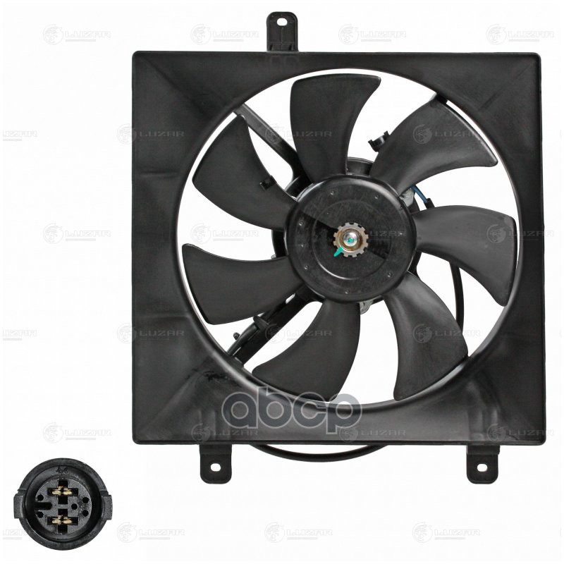 Э вентилятор кондиц. для а м Chery Tiggo (T11) (05-) (с кожухом) (LFAC 3002) LUZAR арт. LFAC3002