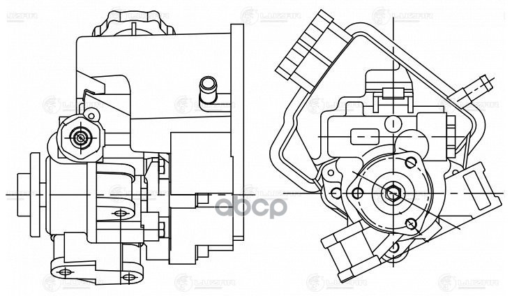 Насос ГУР для а/м Mercedes-Benz Sprinter (W906)/Vito (W639) (06-) 2.2D [OM646] (LPS 1506) LUZAR арт. LPS1506